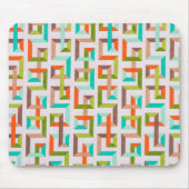 Mittelmoderne 3D-Geometrie-Labyrinth-Mauspad Mousepad (Vorne)