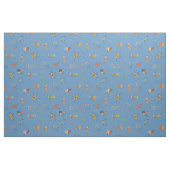 Mittelmoderne Texturiert Mittelblau Stoff (Fat Quarter (45,7 x 55,9 cm))