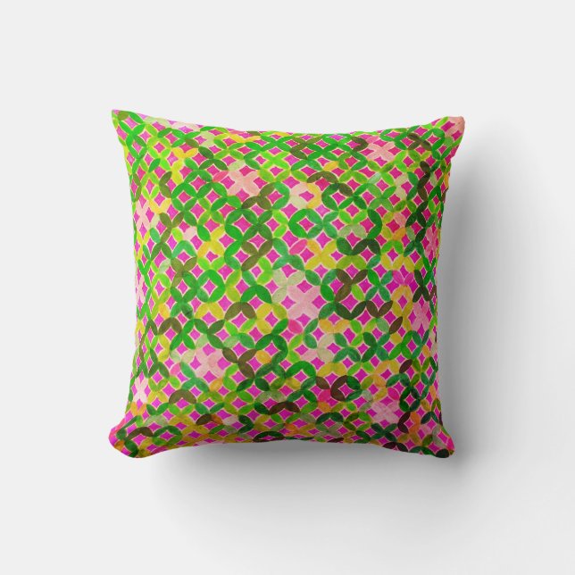 Mittelmosaikwirbel Kissen (Vorderseite)