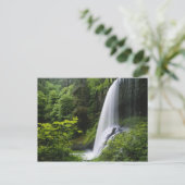 Mittelnordfallen, Silver Falls Staat Park, Postkarte (Stehend Vorderseite)