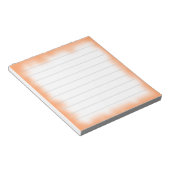 Mittelorange Notizblock (angewinkelt)