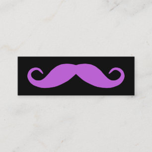Mittelorchid Mustache Mini Visitenkarte