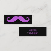 Mittelorchid Mustache Mini Visitenkarte (Vorne/Hinten)