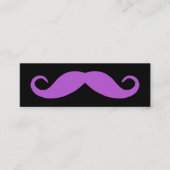 Mittelorchid Mustache Mini Visitenkarte (Vorderseite)
