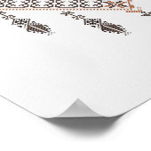 Mittelostasiatische moderne neutrale Erdreich Tatr Poster (Ecke)