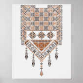 Mittelostasiatische moderne neutrale Erdreich Tatr Poster (Vorne)