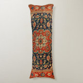 Mittelpersisch Dunkelblauer Roter Tan  Seitenschläferkissen (Vorderseite Vertikal)