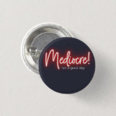 Mittelprächtig! Knopf Button (Vorne & Hinten)