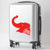 MITTELPUNKT 2022 ROTE WAVE AUFKLEBER (Koffer)