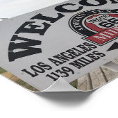 Mittelpunkt der Route 66 | Adrian, Texas Poster (Ecke)