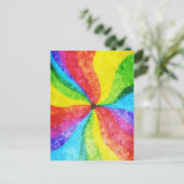 Mittelpunkt des Regenbogens Postkarte (Stehend Vorderseite)