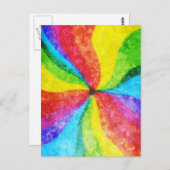 Mittelpunkt des Regenbogens Postkarte (Vorne/Hinten)
