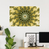 Mittelpunkt - Fraktal-Poster Poster (Heimbüro)