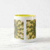 Mittelpunkt - Fraktal-Tasse Zweifarbige Tasse (Mittel)