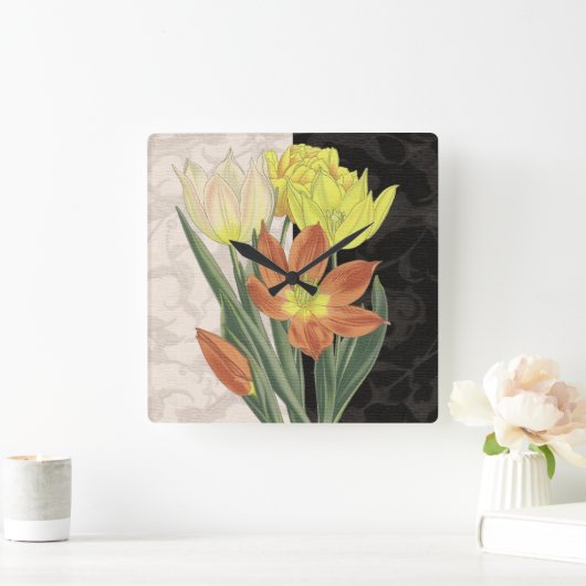 Mittelpunkt II Quadratische Wanduhr (Zuhause)