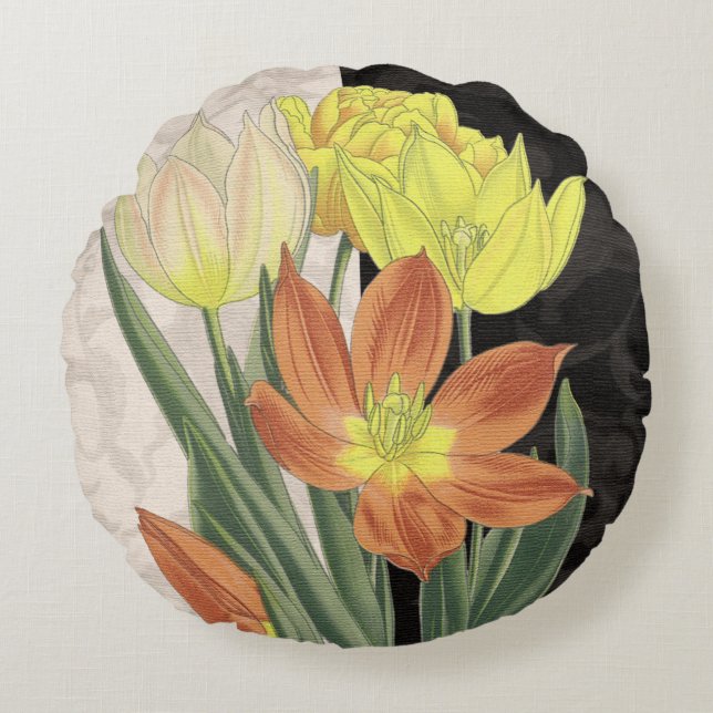 Mittelpunkt II Rundes Kissen (Vorderseite)