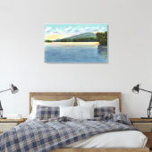Mittelsaranac Seeblick Berg Ampersand Leinwanddruck (Insitu (Schlafzimmer))