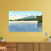 Mittelsaranac Seeblick Berg Ampersand Leinwanddruck (Insitu (Wohnzimmer))