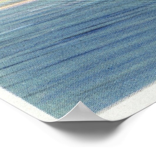 Mittelsaranac Seeblick Berg Ampersand Poster (Ecke)