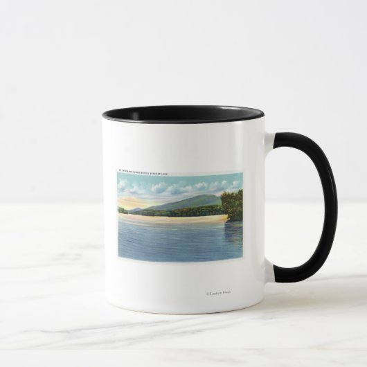 Mittelsaranac Seeblick Berg Ampersand Tasse (Rechts)