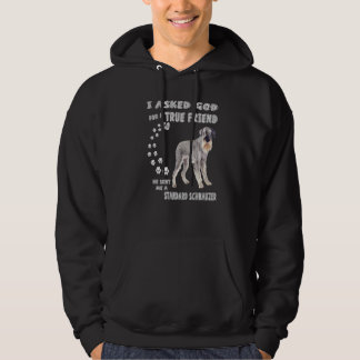 Mittelschnauzer Dog Quote Mama Vater Kostüm Standa Hoodie