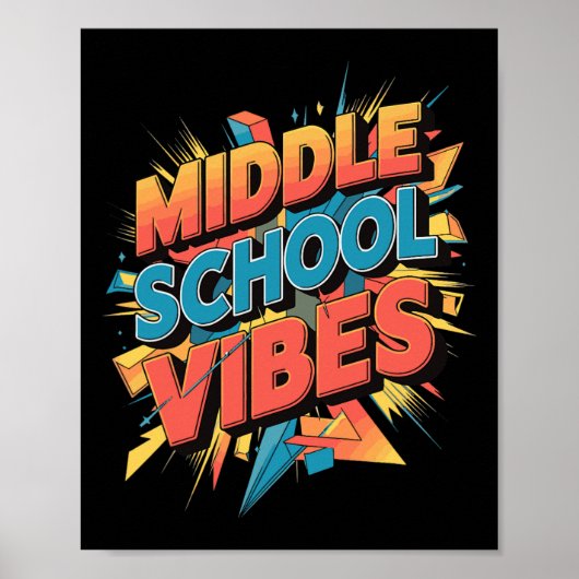 Mittelschul-Atmosphäre 1 Poster (Vorne)