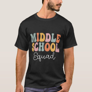 Mittelschul-Team Retro Groovy Vintage Erster Tag T-Shirt