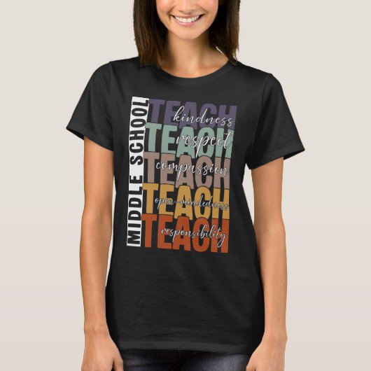 Mittelschule unterrichten T-Shirt (Vorderseite)