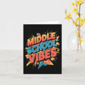 Mittelschule Vibes 1 Karte (Gelbe Blume)