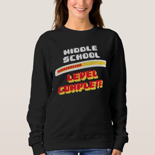 Mittelschüler Abschluss 8. Klasse Abschluss Sweatshirt (Vorderseite)