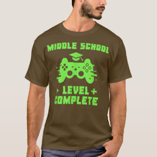 Mittelschüler-Level Komplettspiel-Gamer-Gra T-Shirt