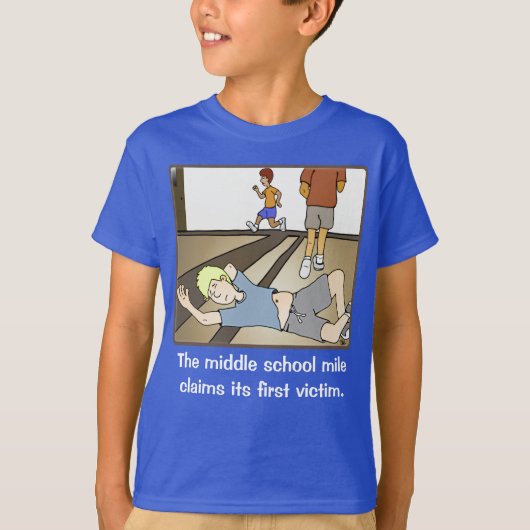 Mittelschülermeile Schwarzer T - Shirt (Vorderseite)