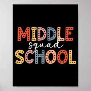Mittelschulgruppe Mittelschullehrer-Team  Poster