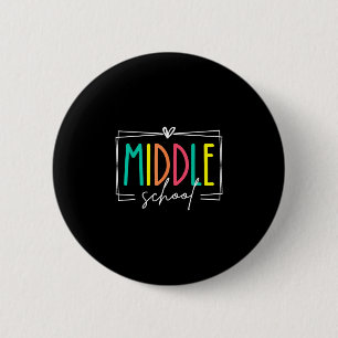 Mittelschulgruppen-Lehrer-Dream-Team-Schüler Button