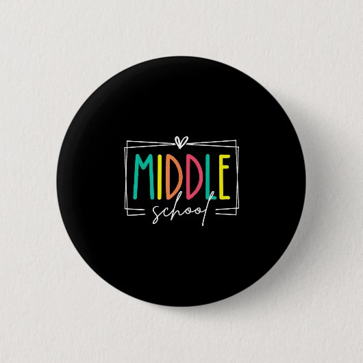 Mittelschulgruppen-Lehrer-Dream-Team-Schüler Button (Vorderseite)