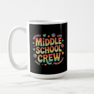 Mittelschulische Crew Vintag Lehrerin Geschenk Kaffeetasse