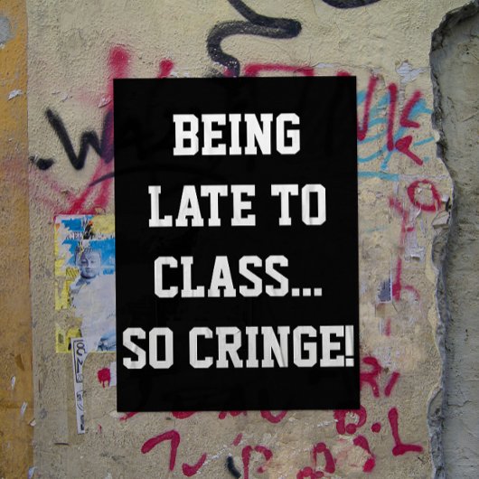 Mittelschulische Klassendekoration Slang-Klasse Poster