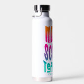 Mittelschullehrer farbenfroh Ombre Trinkflasche (Rechts)
