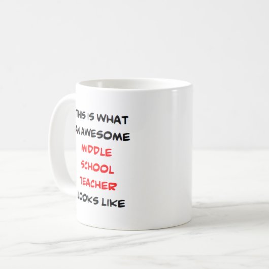 Mittelschullehrer, phantastisch kaffeetasse (Vorderseite Links)