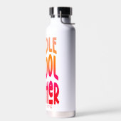 Mittelschullehrer Red Orange Gradient Trinkflasche (Links)