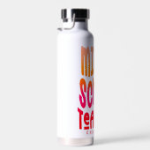 Mittelschullehrer Red Orange Gradient Trinkflasche (Rechts)