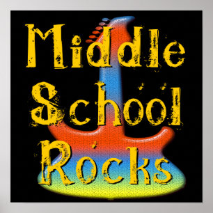 Mittelschulrocks - Gitarrenposter Poster