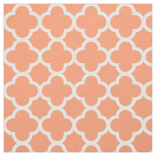 MittelskalaQuatrefoil korallenroter Stoff