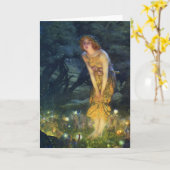 Mittelsommer-Abend-Fairy-Tanz-Grußkarte Karte (Gelbe Blume)