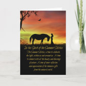 Mittelsommer Eve Litha Summer Solstice Karte (Vorderseite)