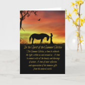 Mittelsommer Eve Litha Summer Solstice Karte (Gelbe Blume)