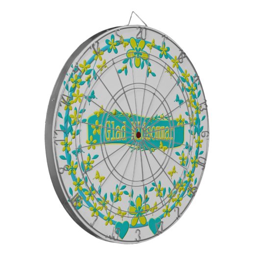 Mittelsommer-Symbol Dartscheibe (Vorderseite Links)