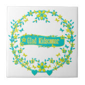 Mittelsommer-Symbol Fliese (Vorderseite)