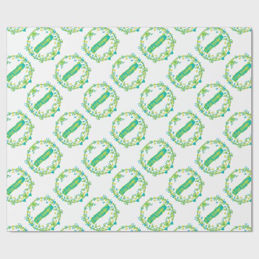 Mittelsommer-Symbol Geschenkpapier (Flach)