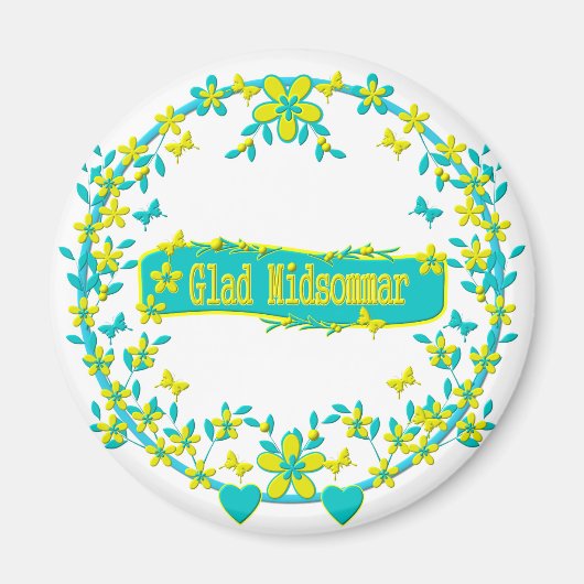 Mittelsommer-Symbol Magnet (Vorne)